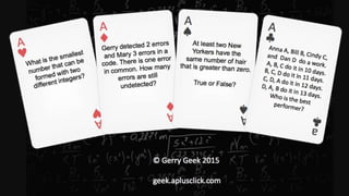 Aplusclick Geek Cards
Copyright Gerry Geek
 
