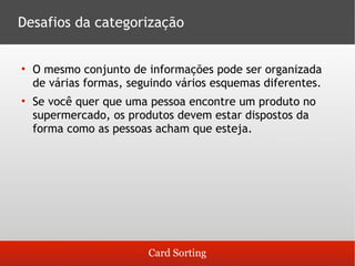 Guia para Cardsorting