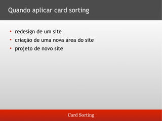 Guia para Cardsorting