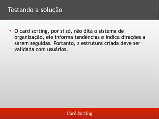 Guia para Cardsorting