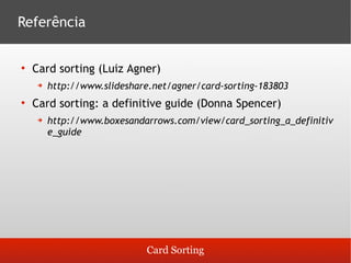 Guia para Cardsorting