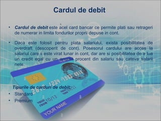 Carduri de debit | PPT