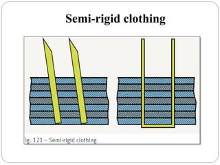 Semi-rigid clothing
 