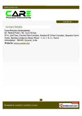Care Process Instruments, Ahmedabad, Calibration Instruments