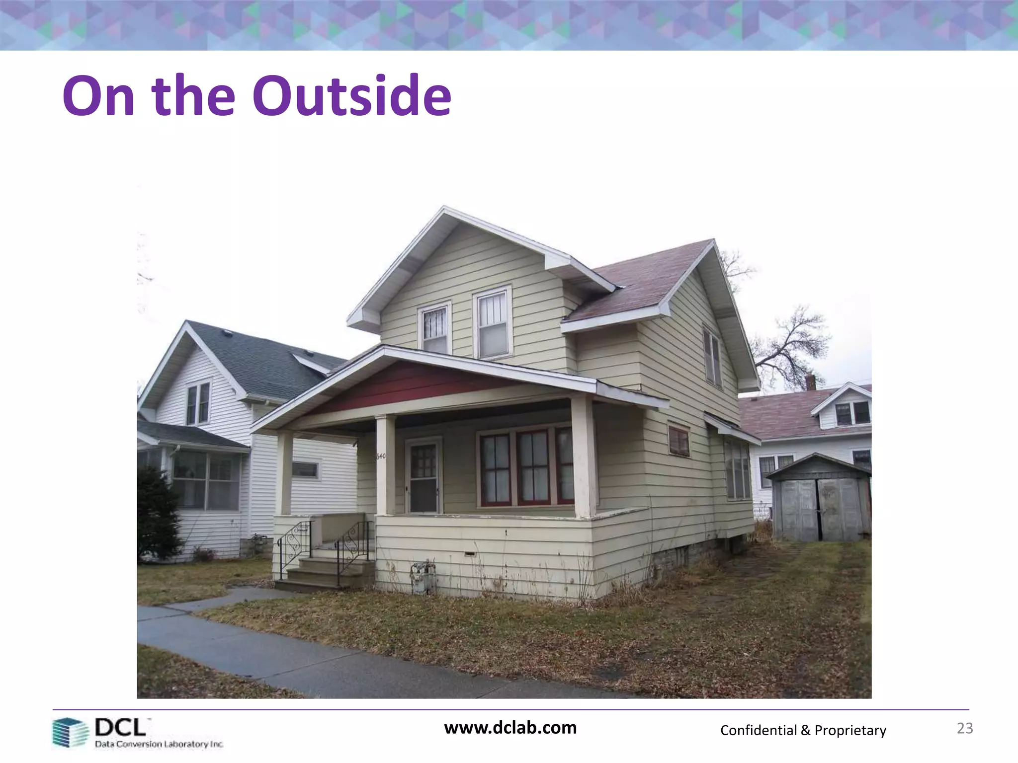 Confidential & Proprietarywww.dclab.com
On the Outside
23
 