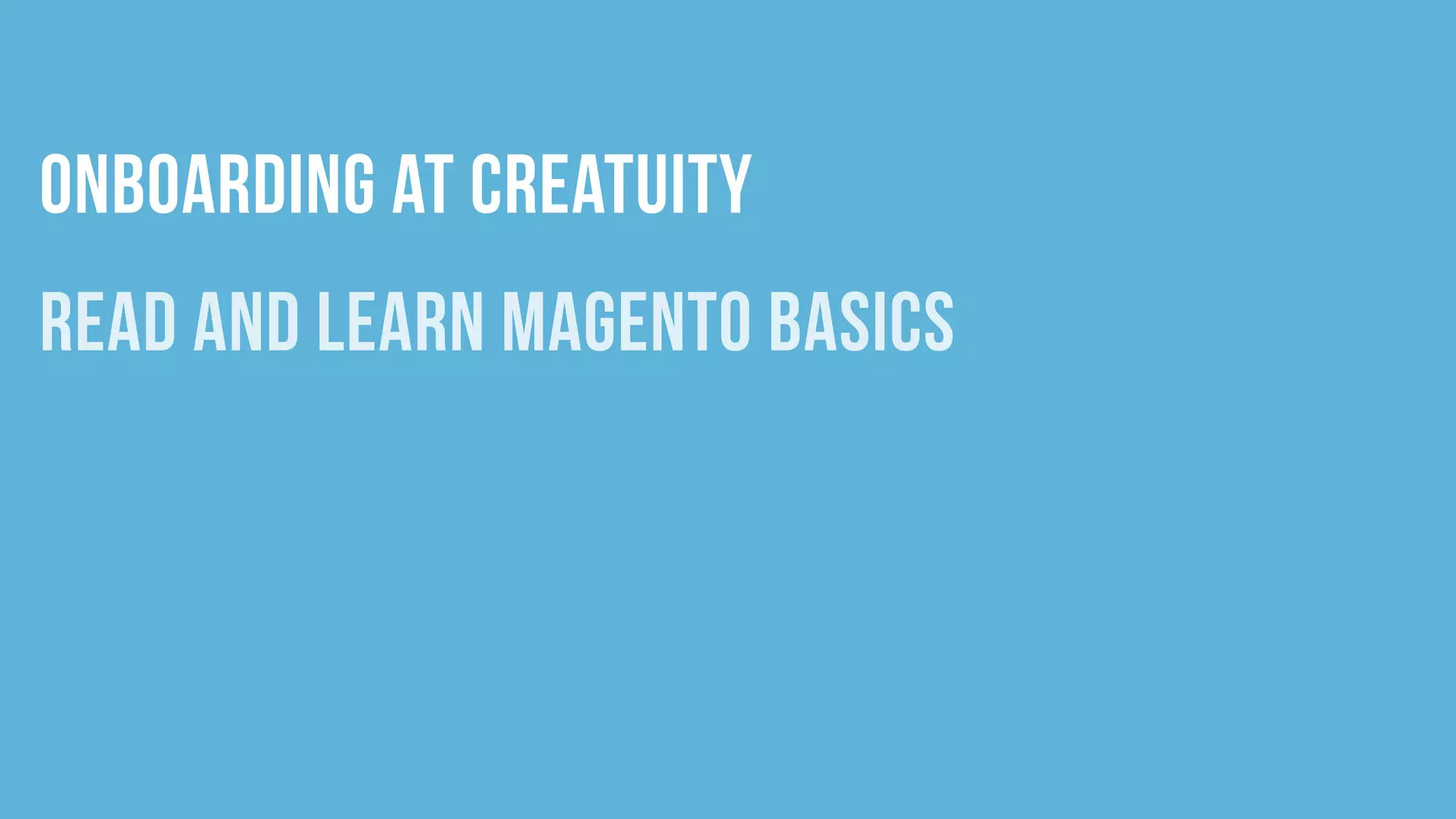 The Care and Feeding of Magento Developers