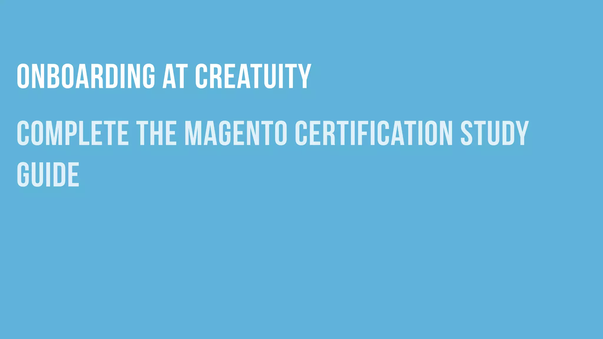 The Care and Feeding of Magento Developers