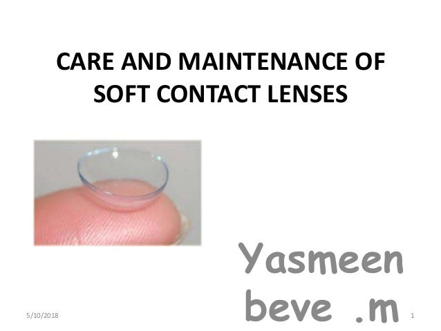 care and maintenance of soft contact lenses soft maintenance