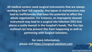 Care and Maintenance of Surgical Instruments | PDF