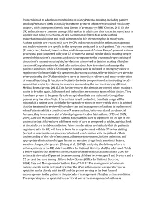 Care and Management of Asthma.docx