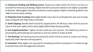 Care and Management of Pigs (Pregnant, Lactating, Breeding and Piglets ...