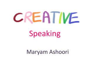  Speaking MaryamAshoori 