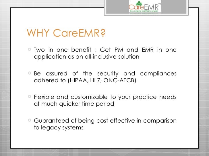 Care EMR ONCATCBCertifiedEMREHR