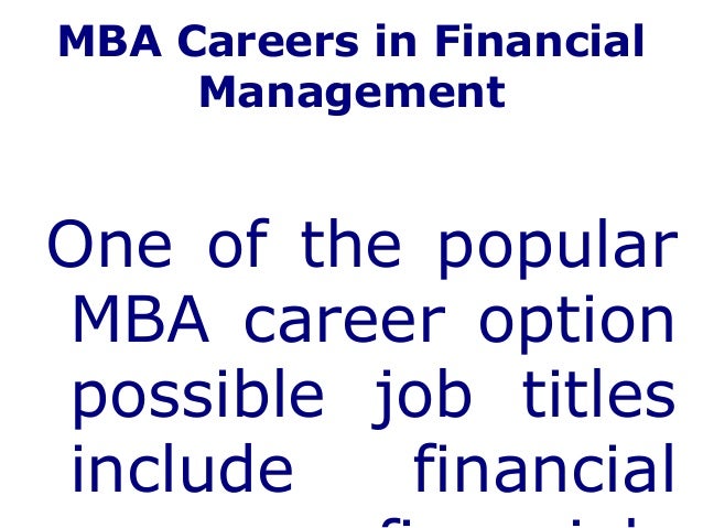 mba careers