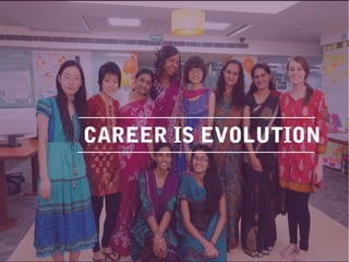 CAREER IS EVOLUTION
 