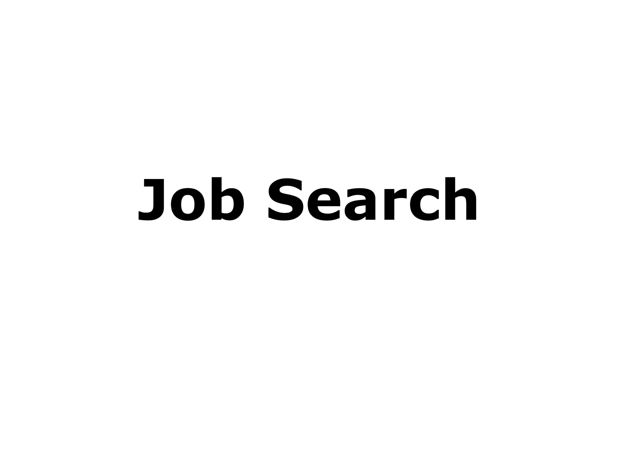 Job Search
 