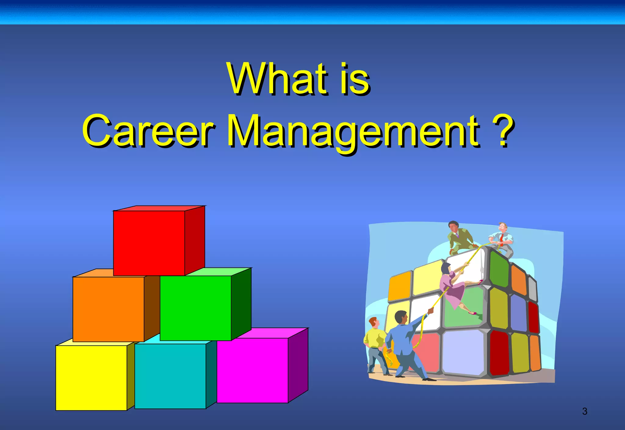 3
What isWhat is
Career Management ?Career Management ?
 