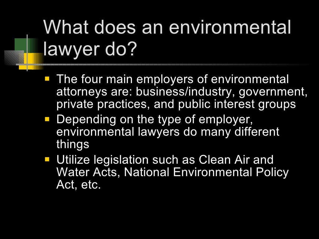 Career Environmental Lawyer