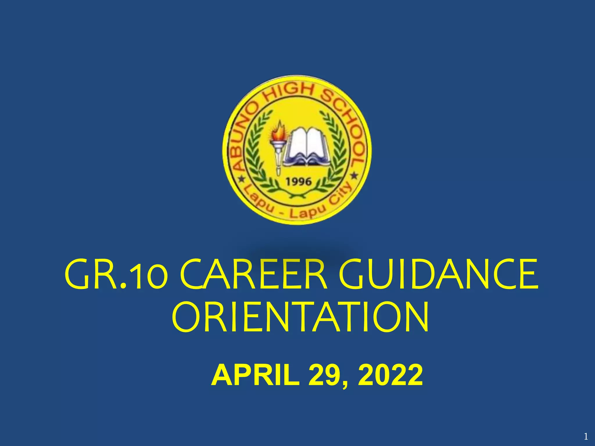 Career guidance 2022 pptx free download