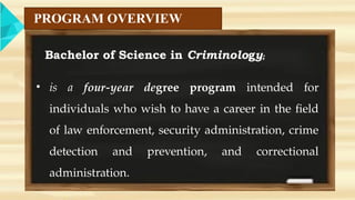 Career Guidance Bachelor of Science in Criminology | PPTX