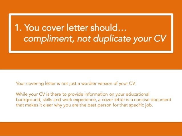 how to write a perfect cover letter