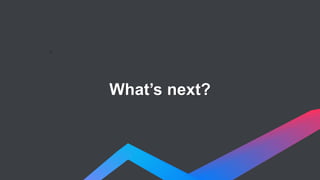 >
What’s next?
 