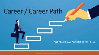Career / Career Path
PROFESSIONAL PRACTICES (CS-341)
M. HAROON (LECTURER, UNIVERSITY OF GUJRAT LAHORE SUB CAMPUS)
 