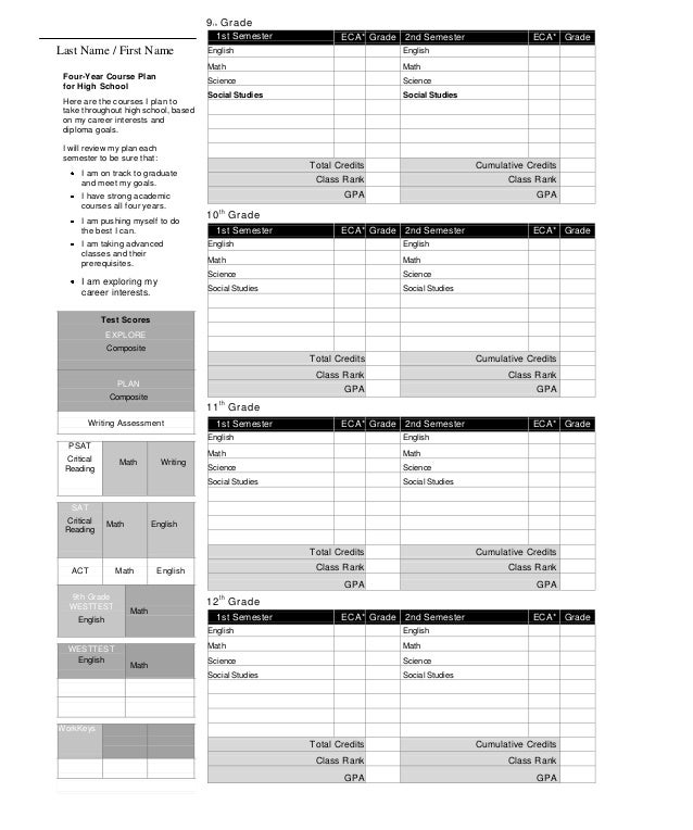 college class planner
