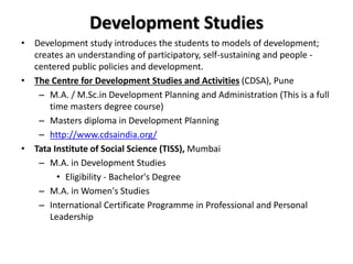Career and courses options in humanities | PPTX