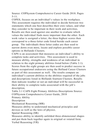 Career Assessment Report Page 2Table of Contents.docx