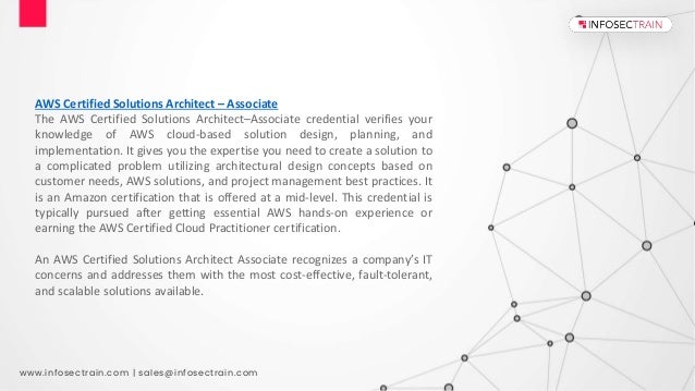 benefits of aws certified solutions architect associate