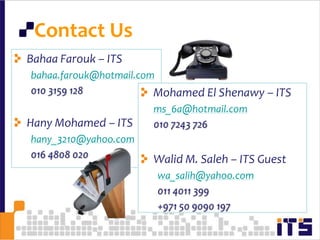 Last Words, Let’s Begin!Detect your skills and talents!Begin reading, studying, investigating, trying more and more. You have to do.Put your targets in linesList your current capabilities!Refer to trusted person can assist youYou can use this presentation to help youAlso you can use our contacts to be near of you.You will success no way “In sha2 Allah” 93