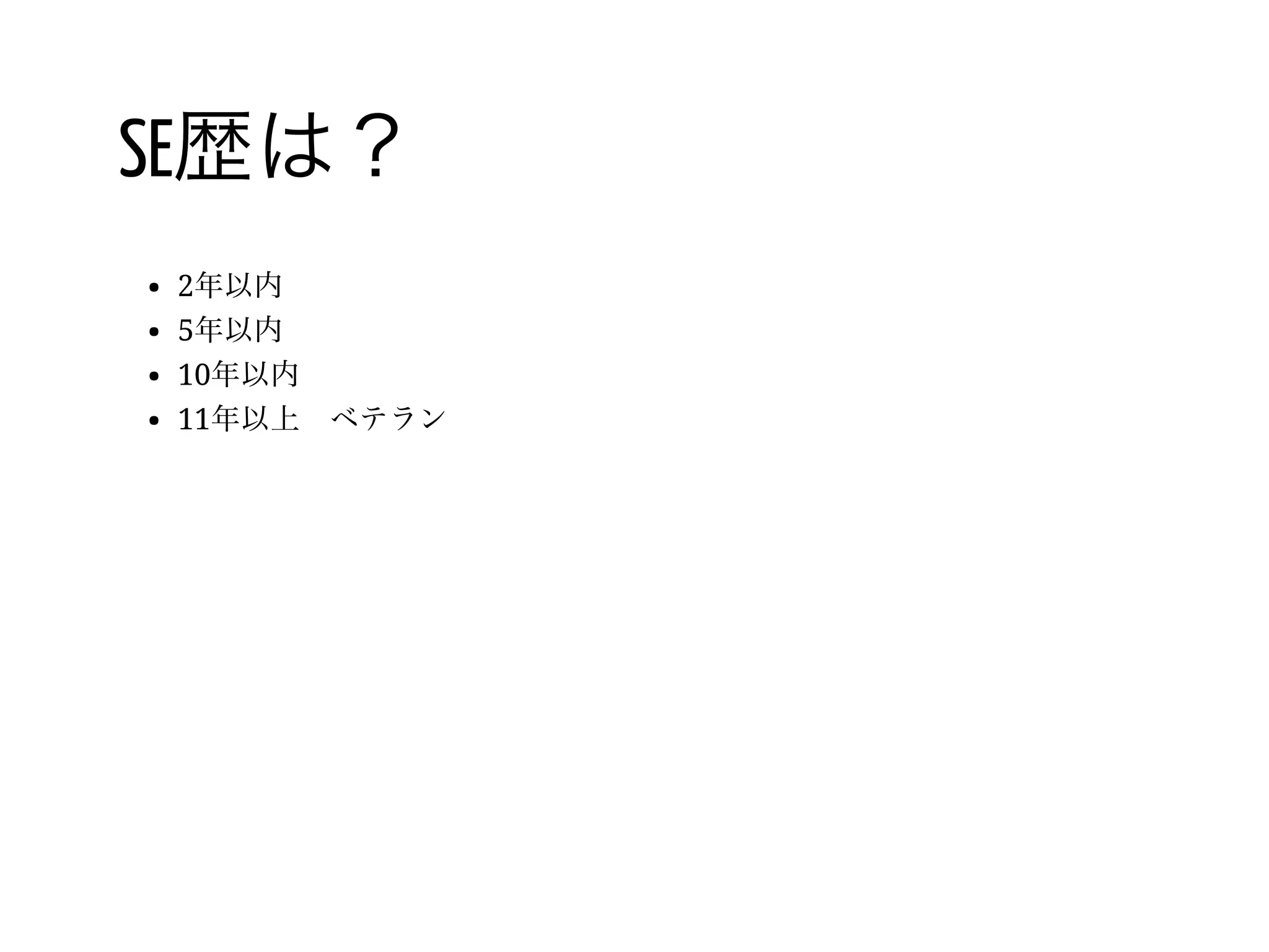 10 /
同期の中では
同期と比べると自分はかなりプログラミングが
出来るほうだ
 
