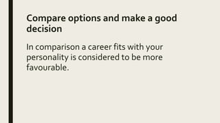 Career choosing | PPTX