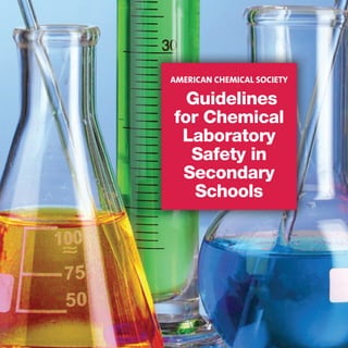 AMERICAN CHEMICAL SOCIETY
Guidelines
for Chemical
Laboratory
Safety in
Secondary
Schools
 