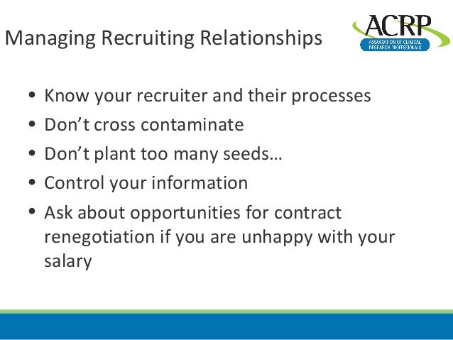 2013 ACRP-RTP 14th Annual Fall Conference Career Corner