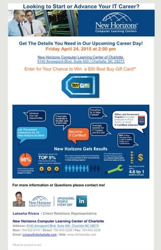 Career day email blast