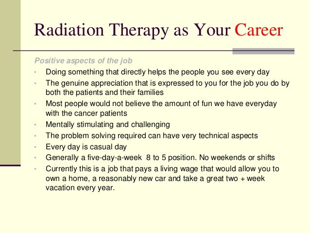 career day become a radiation therapist radiation therapy career
