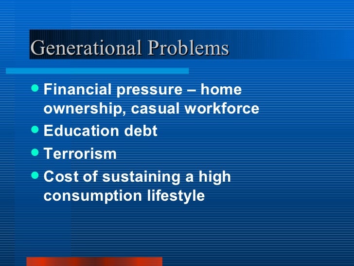 problems with generation y