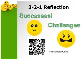 3-2-1 Reflection
http://goo.gl/pX0RAq
 