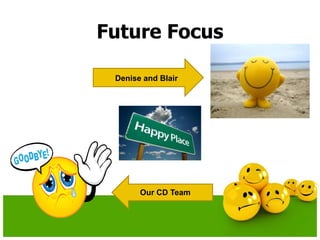 Future Focus
Denise and Blair
Our CD Team
 