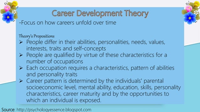 Career Development Theory Of Donald Super pptx