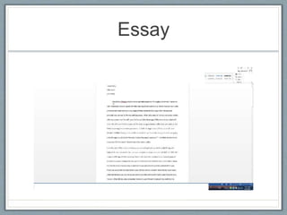Essay
 