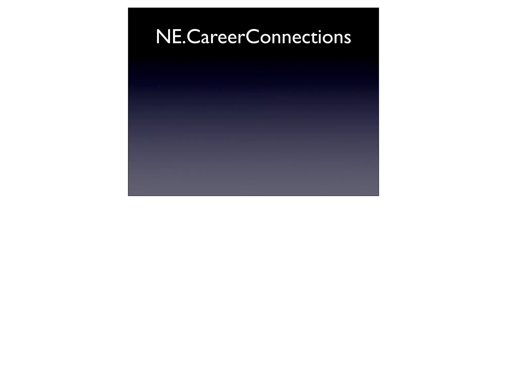 NE.CareerConnections
 