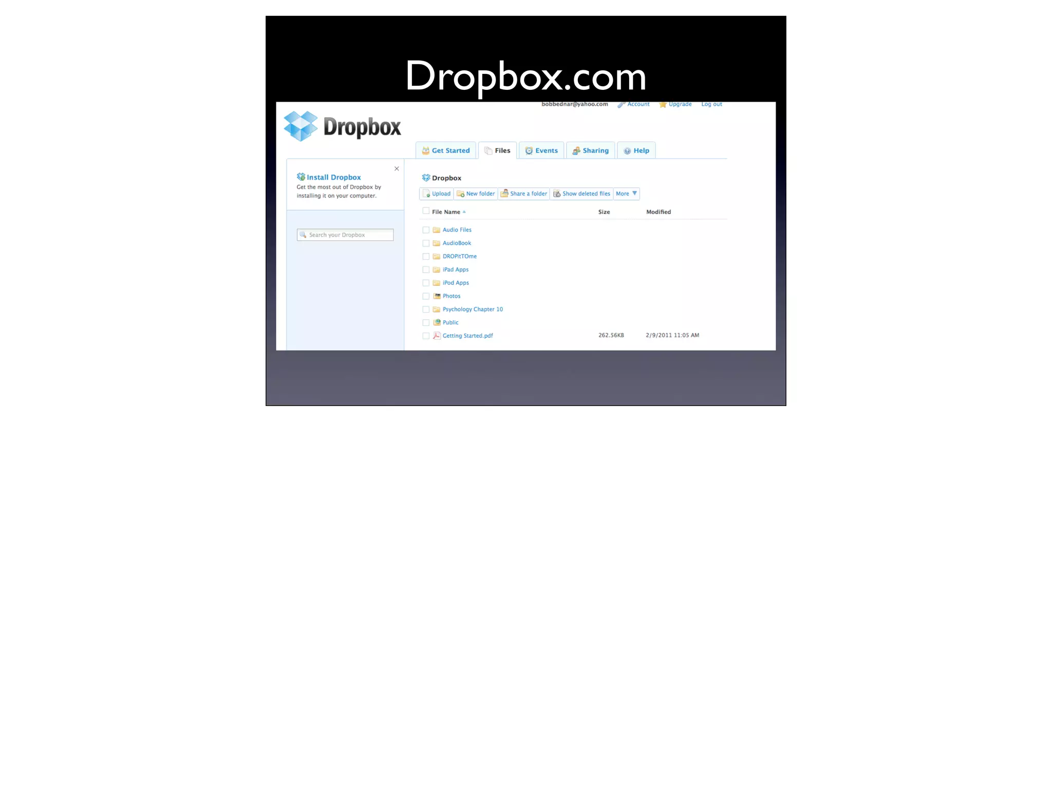 Dropbox.com
 