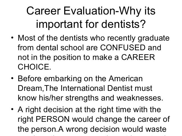 career evaluation