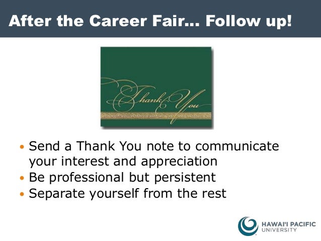 thank you email after career fair