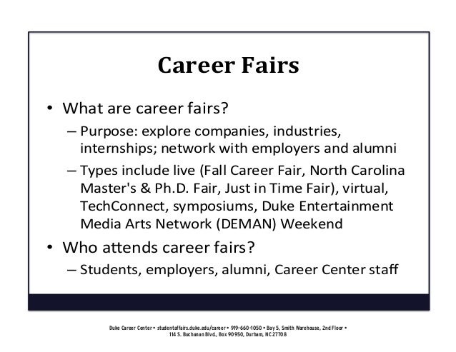 preparing for a career fair