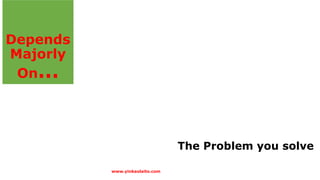 Depends
Majorly
On…
The Problem you solve
www.yinkaolaito.com
 