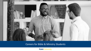 Careers for Bible & Ministry Students
 